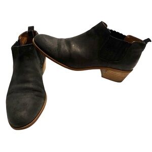 Tommy Hilfiger Ankle Booties 8.5M Ripley Black Leather — Gently Worn